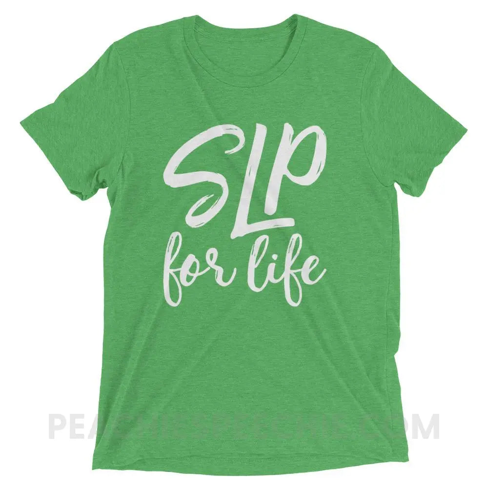 SLP For Life Tri-Blend Tee - T-Shirts & Tops peachiespeechie.com