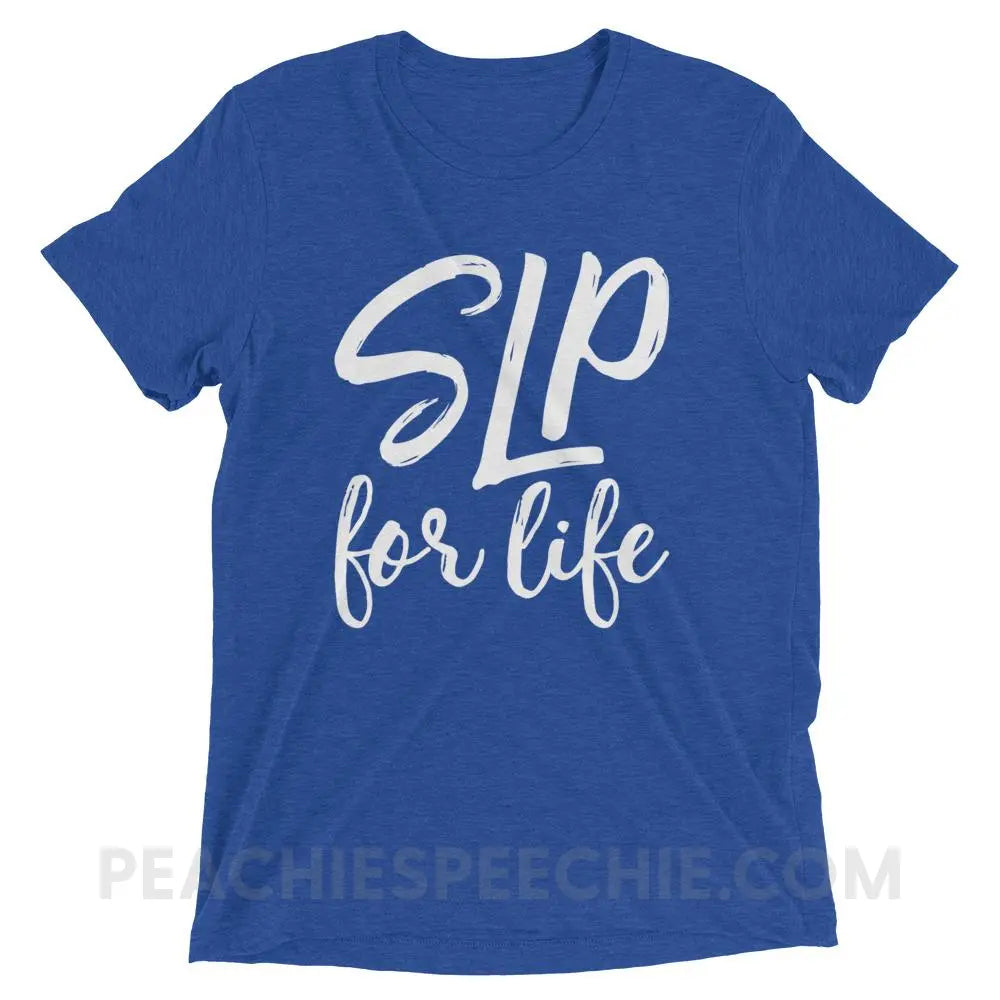 SLP For Life Tri-Blend Tee - True Royal Triblend / XS - T-Shirts & Tops peachiespeechie.com