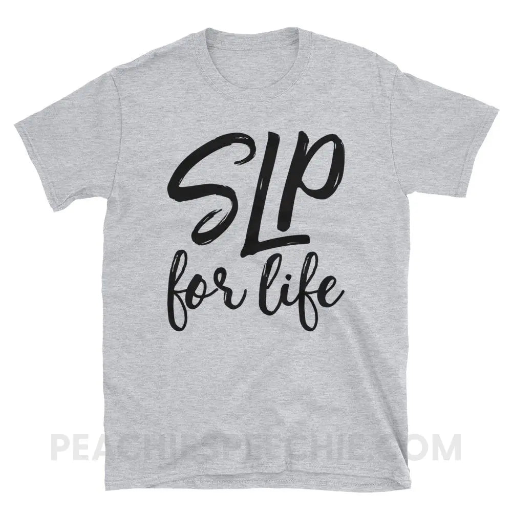 SLP For Life Classic Tee - Sport Grey / S - T-Shirts & Tops peachiespeechie.com