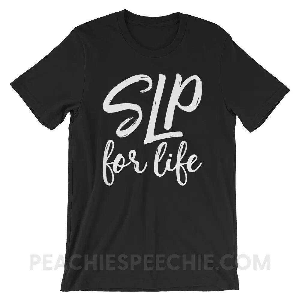 SLP For Life Premium Soft Tee - Black / XS - T-Shirts & Tops peachiespeechie.com
