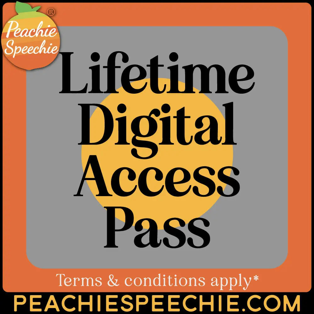 Lifetime Digital Access Pass - peachiespeechie.com