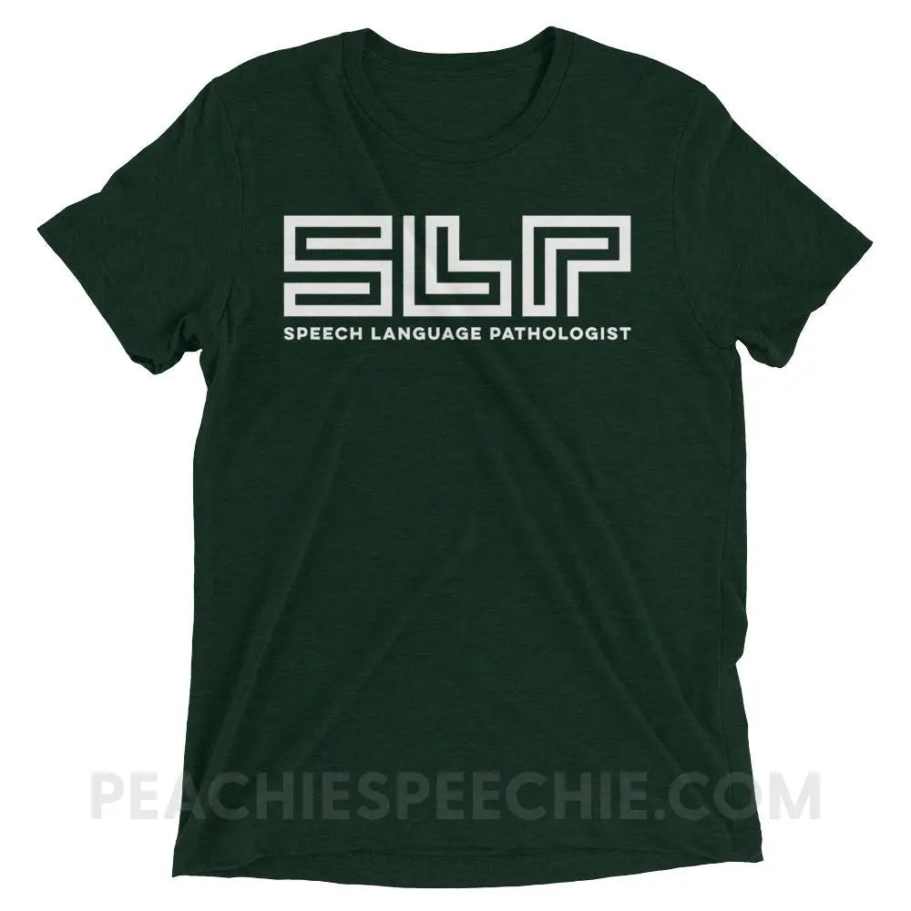 SLP Lines Tri-Blend Tee - Emerald Triblend / XS - T-Shirts & Tops peachiespeechie.com