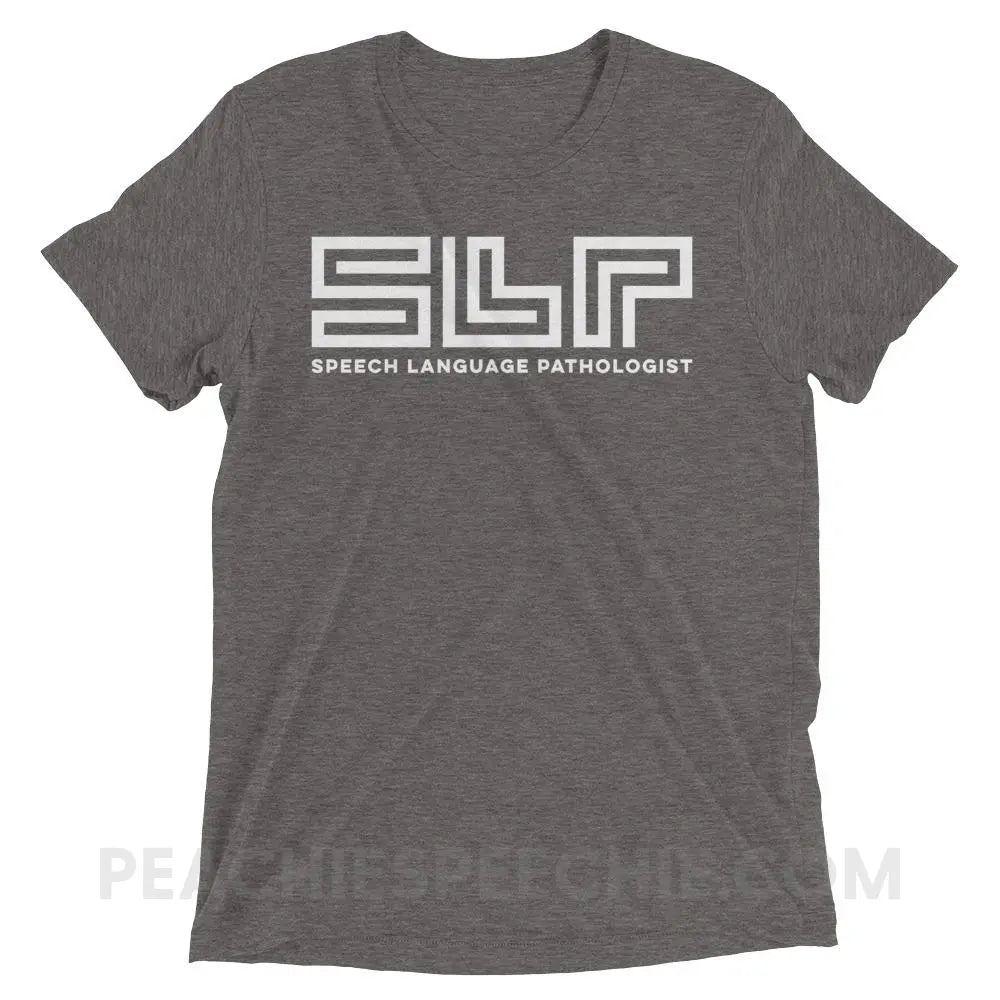 SLP Lines Tri-Blend Tee - Grey Triblend / XS - T-Shirts & Tops peachiespeechie.com