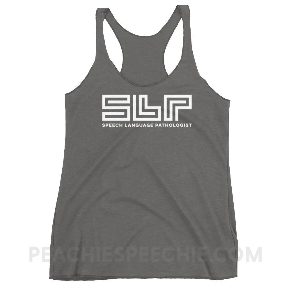 SLP Lines Tri-Blend Racerback - Premium Heather / XS - T-Shirts & Tops peachiespeechie.com