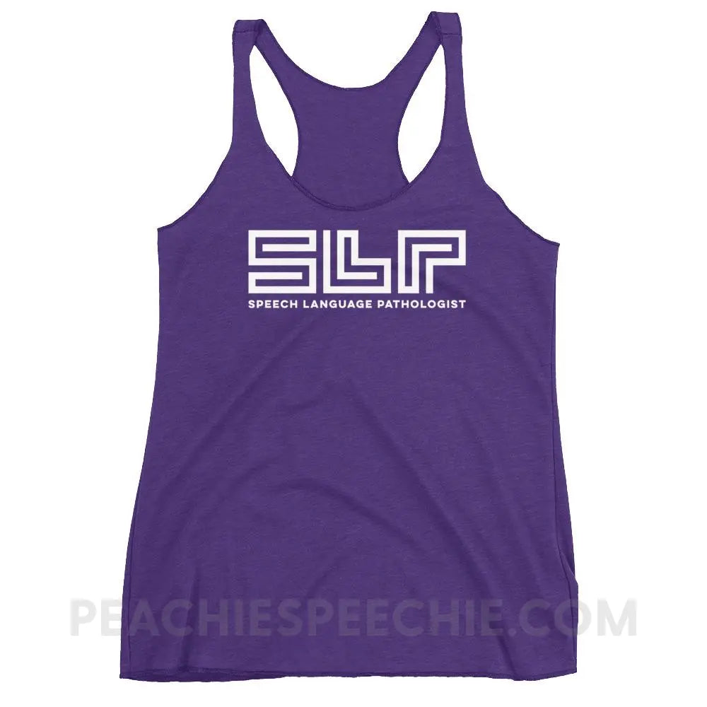 SLP Lines Tri-Blend Racerback - Purple Rush / XS - T-Shirts & Tops peachiespeechie.com
