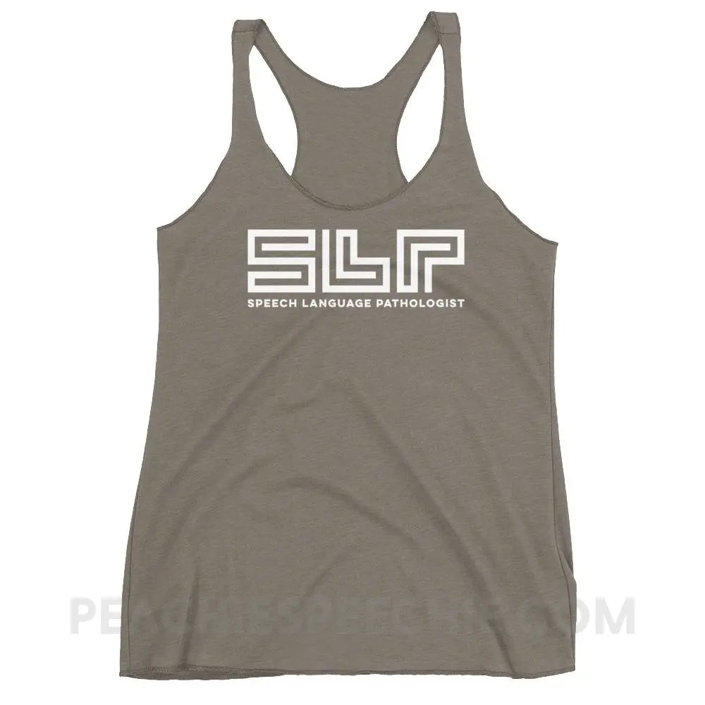 SLP Lines Tri-Blend Racerback - Venetian Grey / XS - T-Shirts & Tops peachiespeechie.com