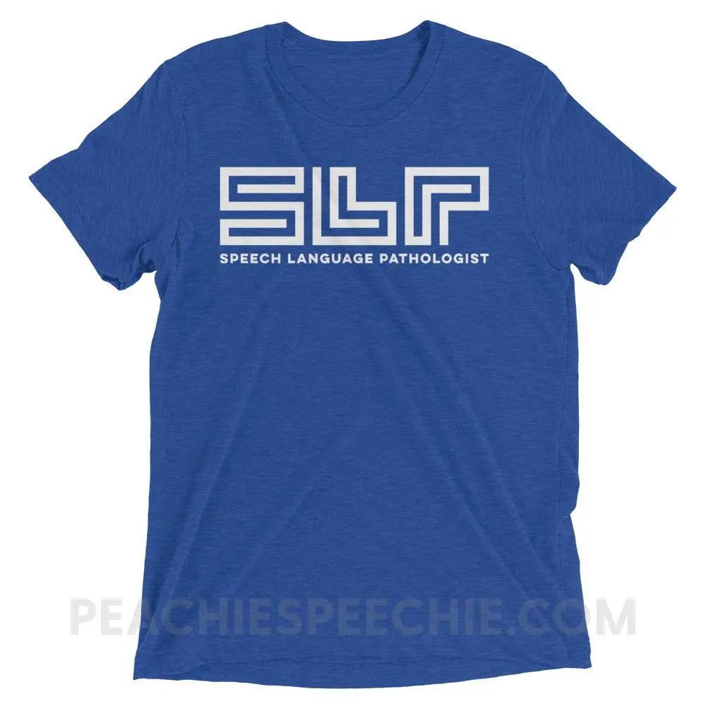 SLP Lines Tri-Blend Tee - True Royal Triblend / XS - T-Shirts & Tops peachiespeechie.com