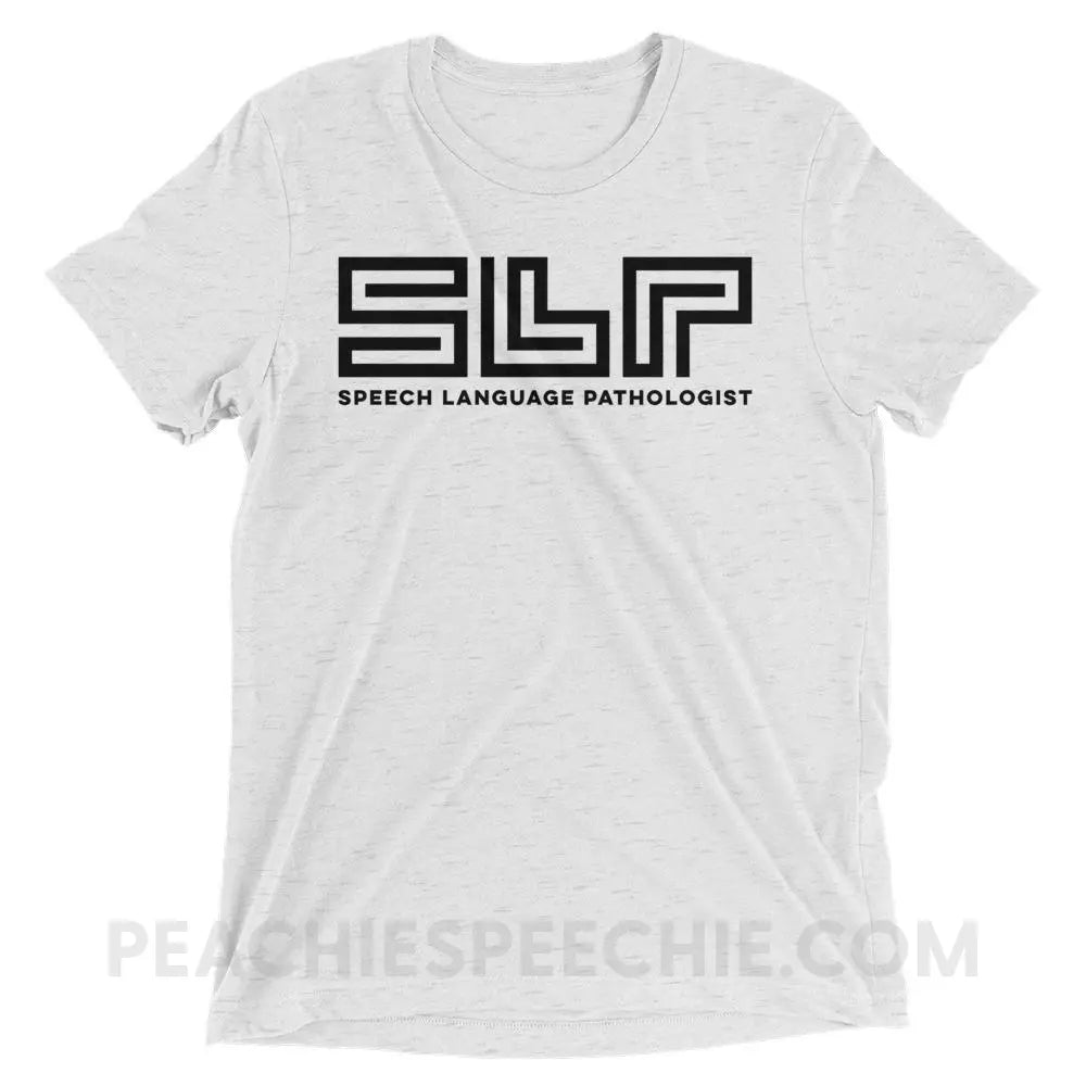 SLP Lines Tri-Blend Tee - White Fleck Triblend / XS - T-Shirts & Tops peachiespeechie.com