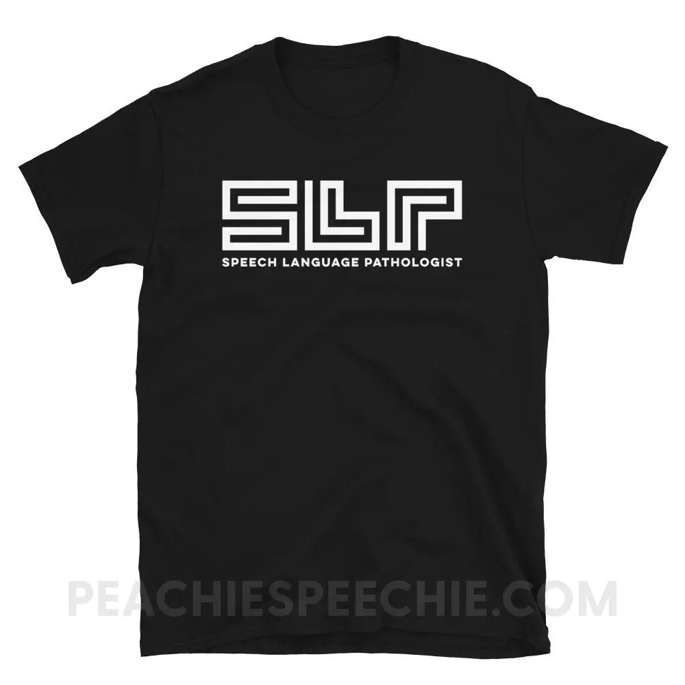 SLP Lines Classic Tee - Black / S - T-Shirts & Tops peachiespeechie.com