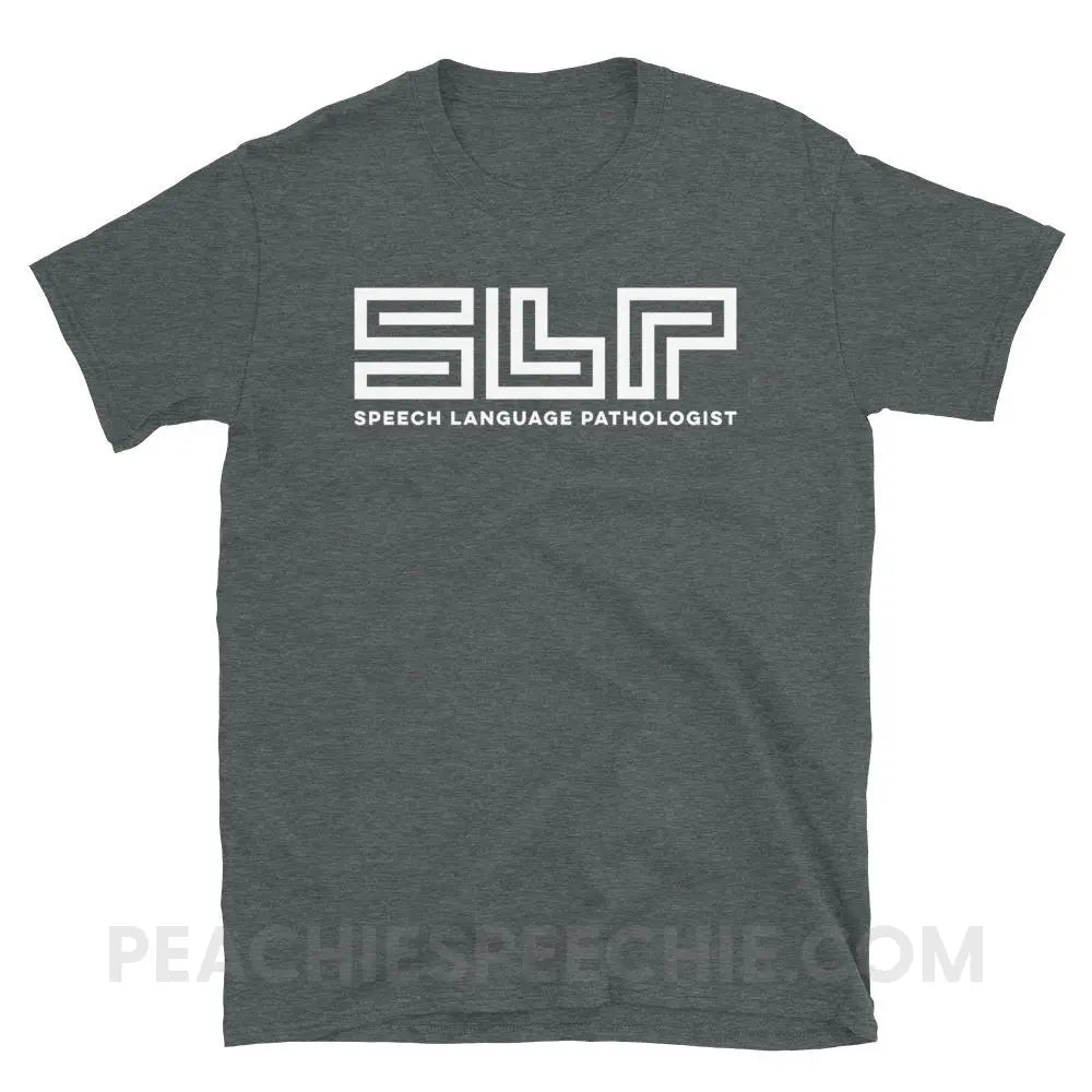 SLP Lines Classic Tee - Dark Heather / S - T-Shirts & Tops peachiespeechie.com