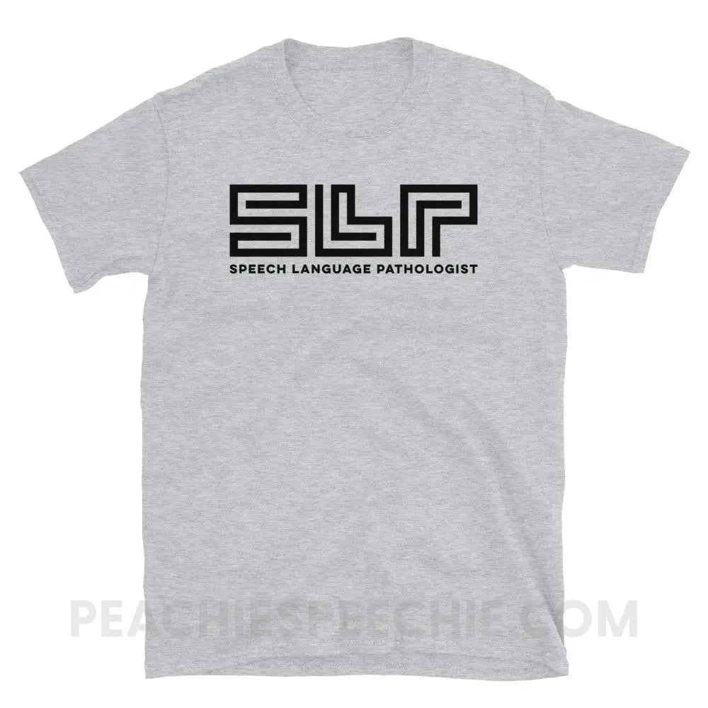 SLP Lines Classic Tee - Sport Grey / S - T-Shirts & Tops peachiespeechie.com