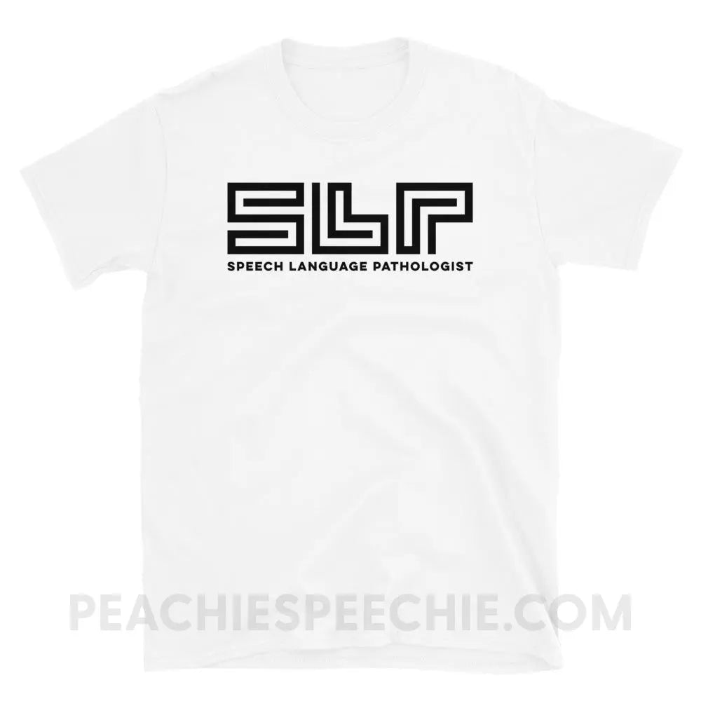 SLP Lines Classic Tee - White / S - T-Shirts & Tops peachiespeechie.com