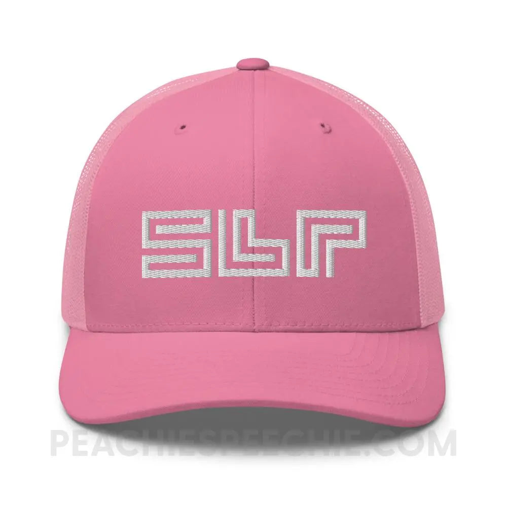 SLP Lines Trucker Hat - Pink - Hats peachiespeechie.com
