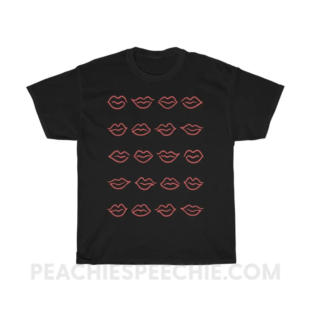 Lips Basic Tee - T-Shirts & Tops peachiespeechie.com