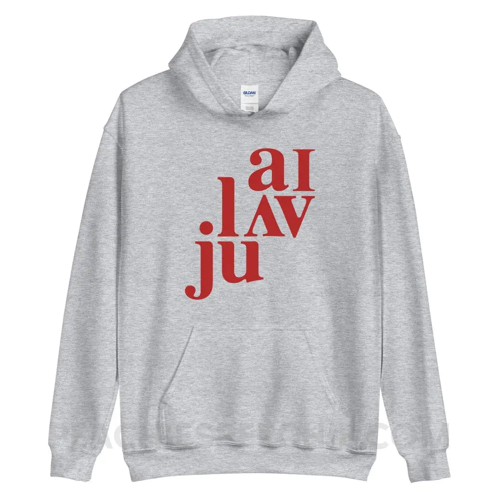 I Love You (in IPA) Classic Hoodie - Sport Grey / S - peachiespeechie.com