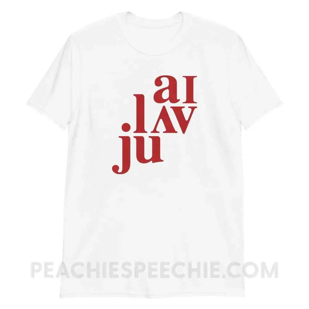 I Love You (in IPA) Classic Tee - White / M - peachiespeechie.com