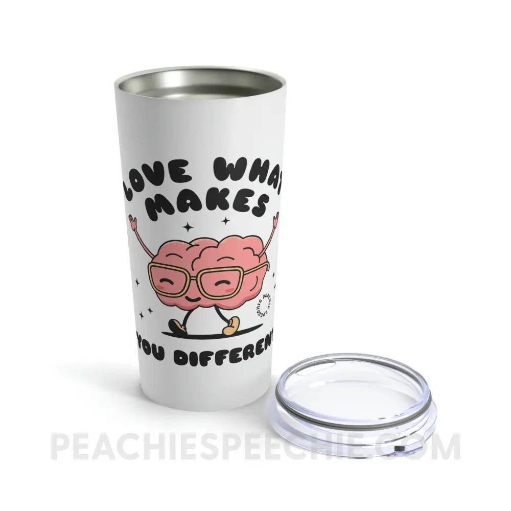 Love What Makes You Different™ Brain Character Tumbler - 20oz - Mug peachiespeechie.com