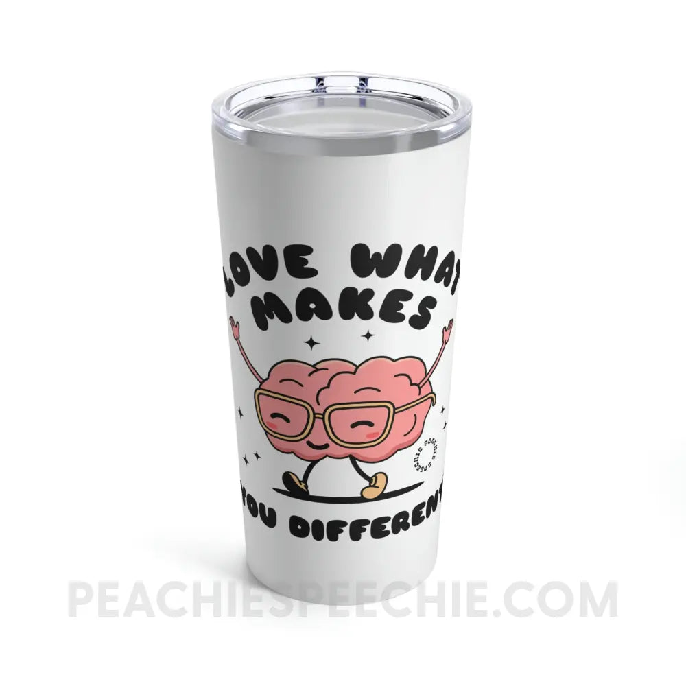 Love What Makes You Different™ Brain Character Tumbler - 20oz - Mug peachiespeechie.com