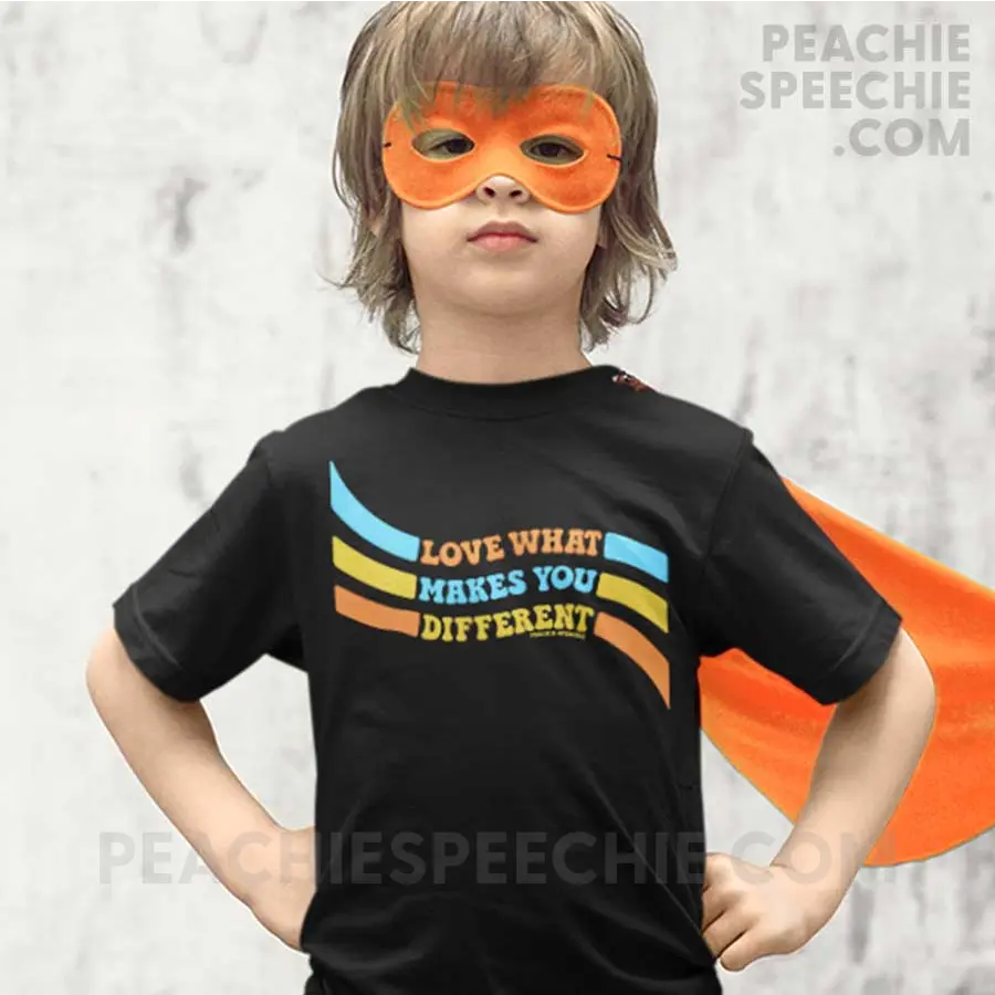 Love What Makes You Different™ Premium Youth Tee - Black / S - peachiespeechie.com