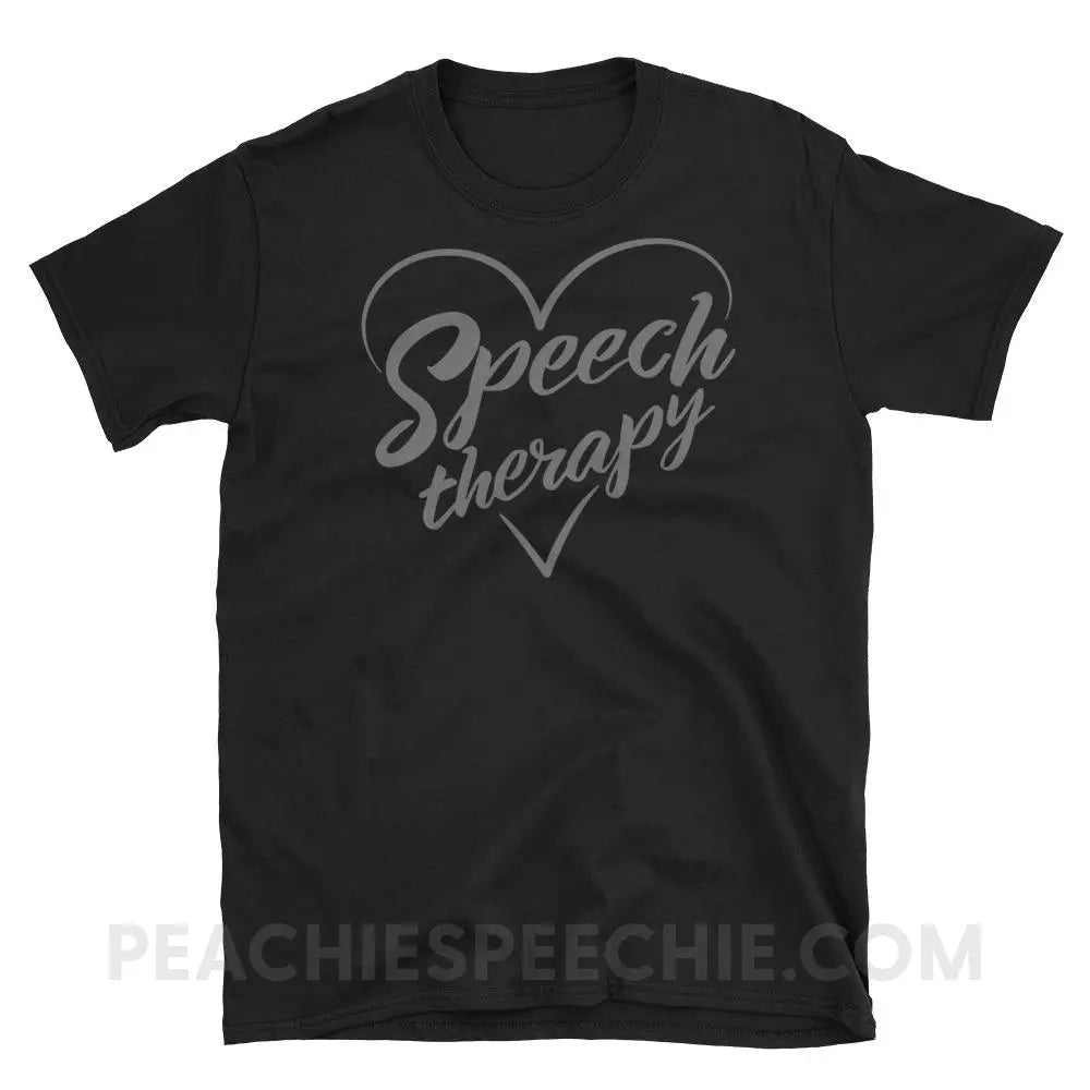 Love Speech Classic Tee - Black / S - T-Shirts & Tops peachiespeechie.com