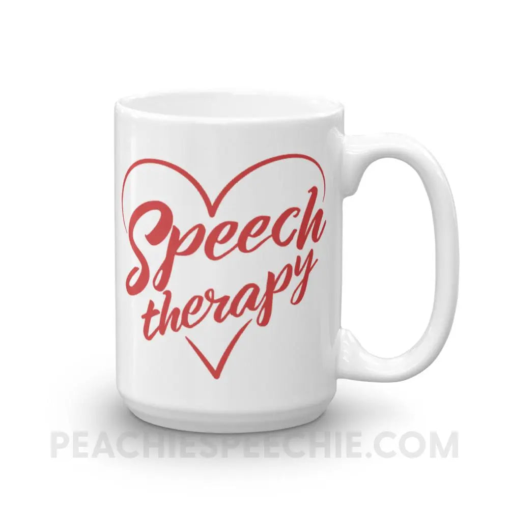 Love Speech Coffee Mug - 15oz - Mugs peachiespeechie.com