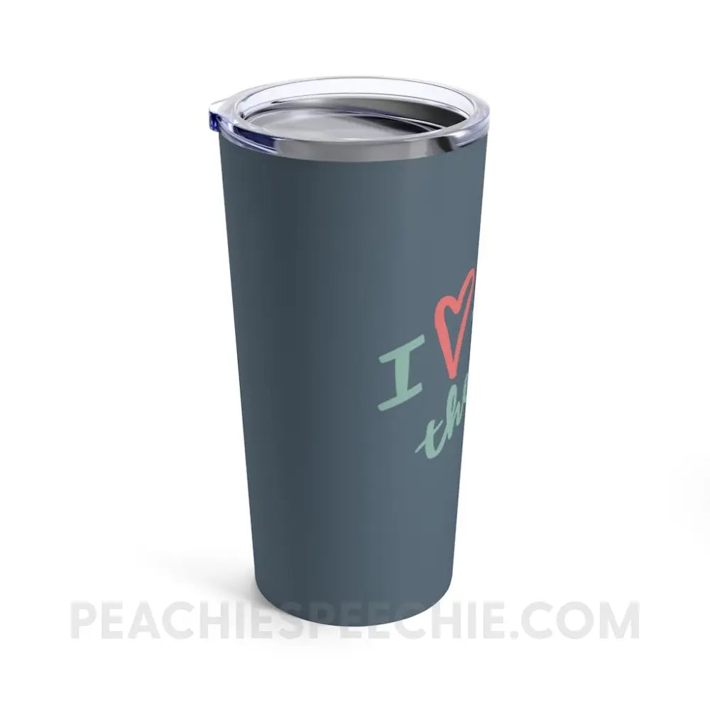 I Love Speech Therapy Tumbler - Mug peachiespeechie.com