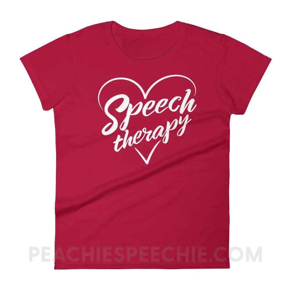 Love Speech Women’s Trendy Tee - Red / S T-Shirts & Tops peachiespeechie.com
