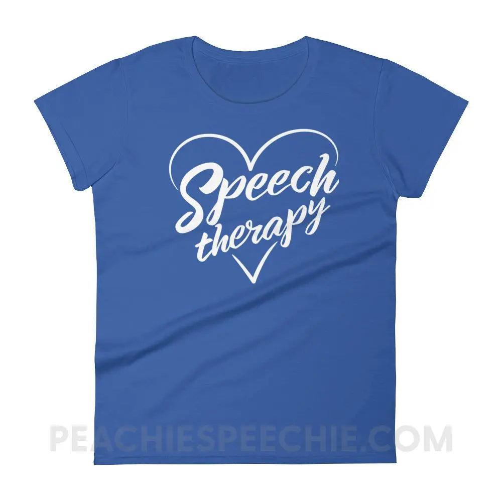 Love Speech Women’s Trendy Tee - Royal Blue / S T-Shirts & Tops peachiespeechie.com