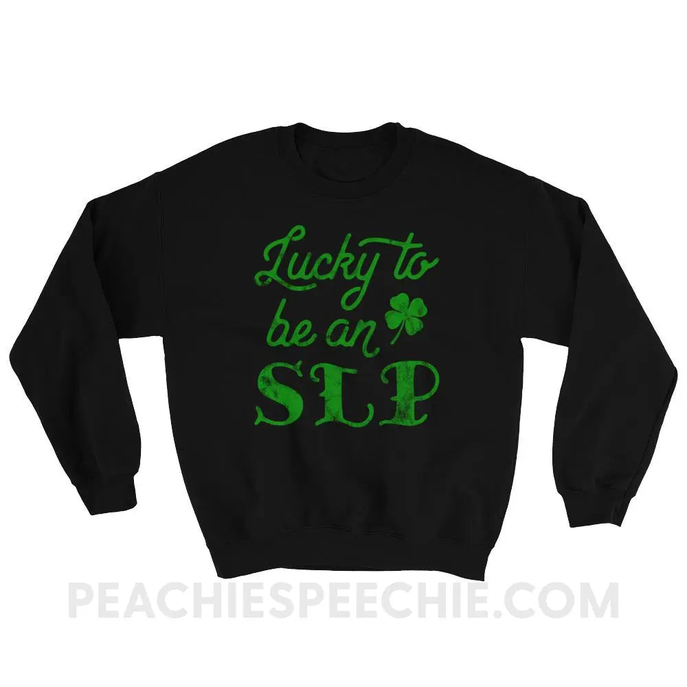 Lucky SLP Classic Sweatshirt - Black / S - Hoodies & Sweatshirts peachiespeechie.com