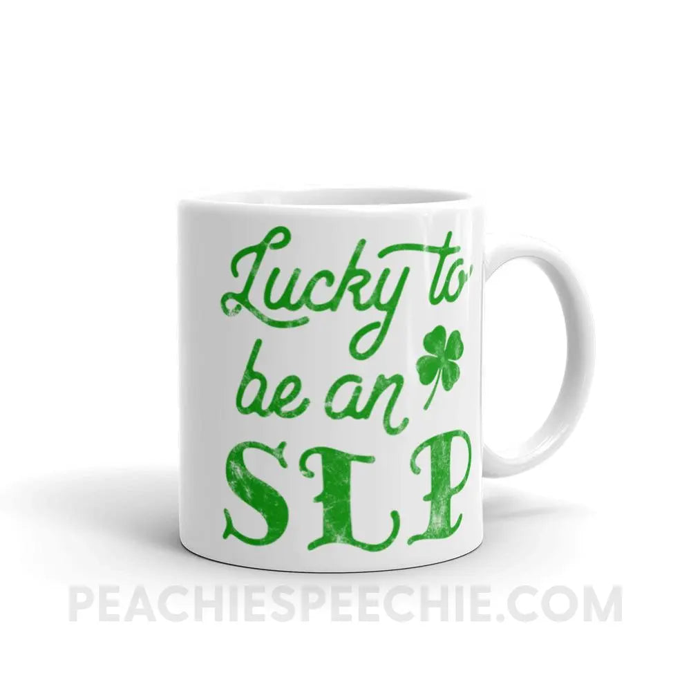 Lucky SLP Coffee Mug - 11oz - Mugs peachiespeechie.com