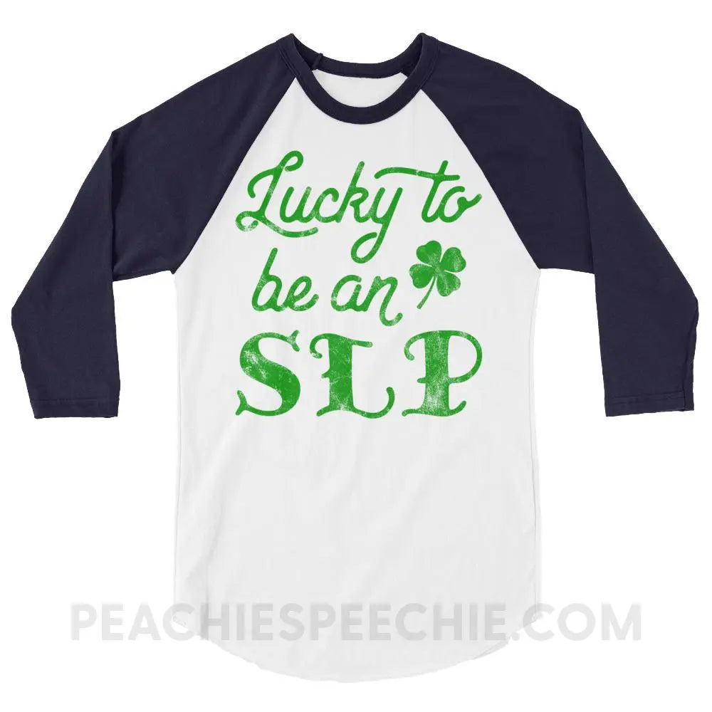 Lucky SLP Baseball Tee - T-Shirts & Tops peachiespeechie.com