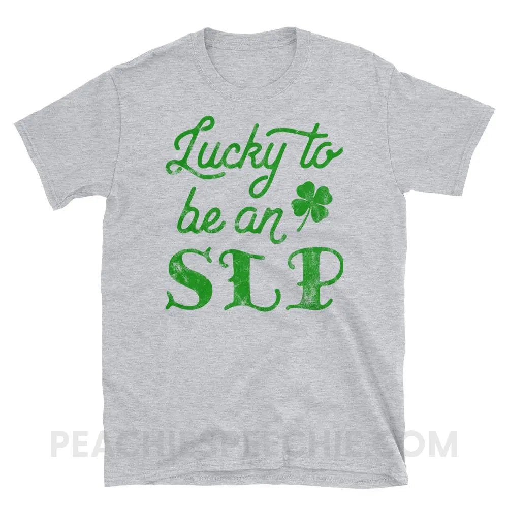 Lucky SLP Classic Tee - Sport Grey / S T-Shirts & Tops peachiespeechie.com