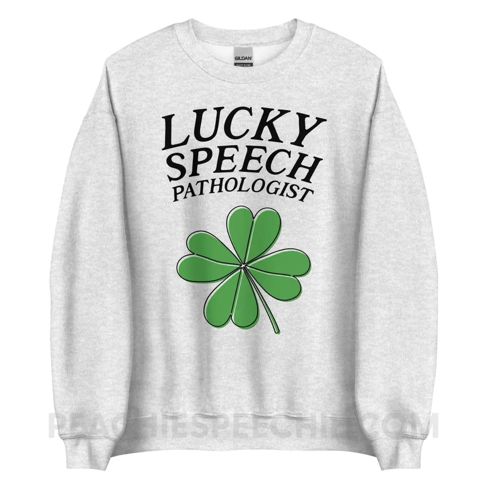 Lucky Speech Pathologist Classic Sweatshirt - Ash / S - peachiespeechie.com