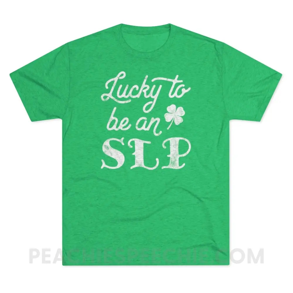 Lucky SLP Vintage Tri-Blend - Envy / S - T-Shirts & Tops peachiespeechie.com