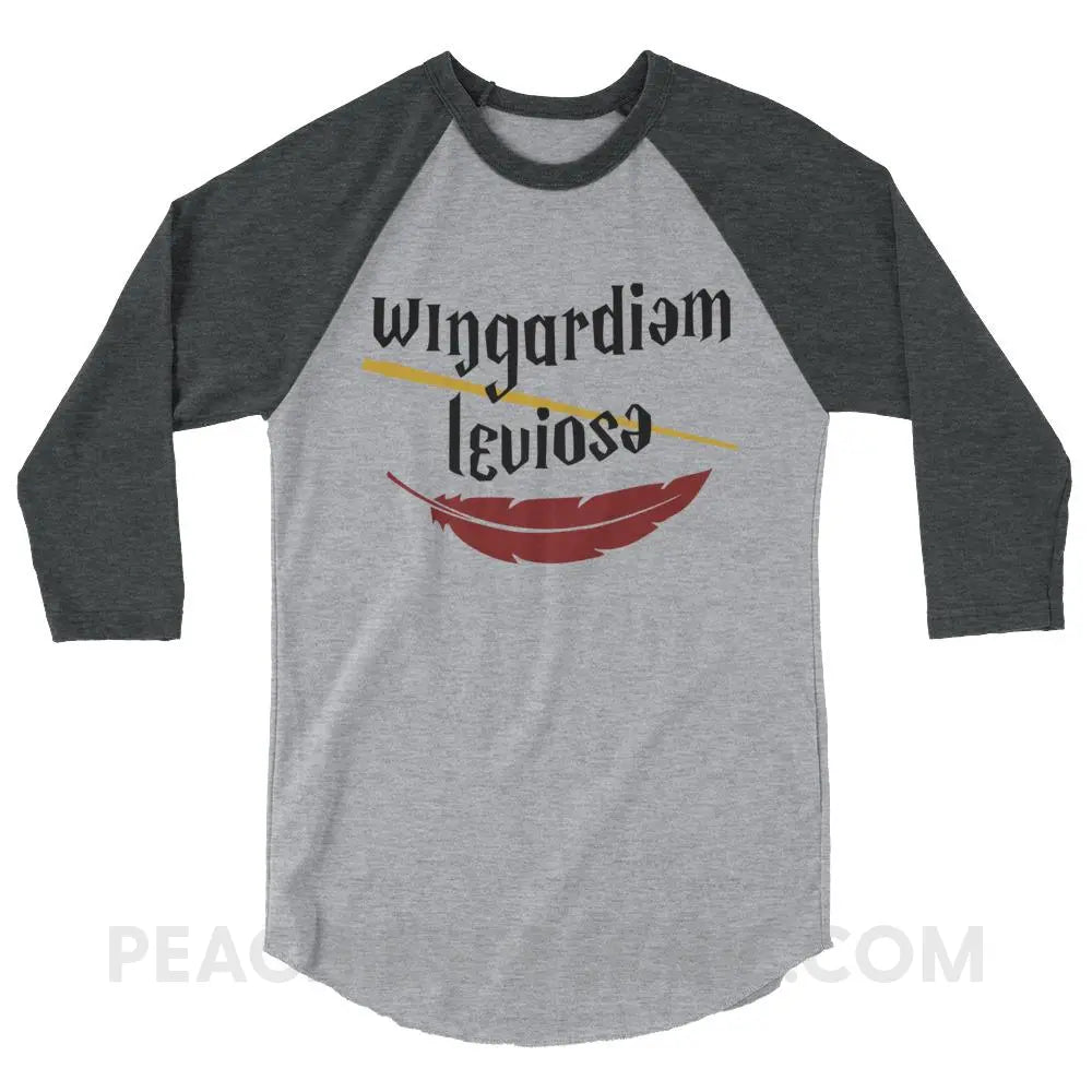 Magic Spell Baseball Tee - Heather Grey/Heather Charcoal / XS T-Shirts & Tops peachiespeechie.com