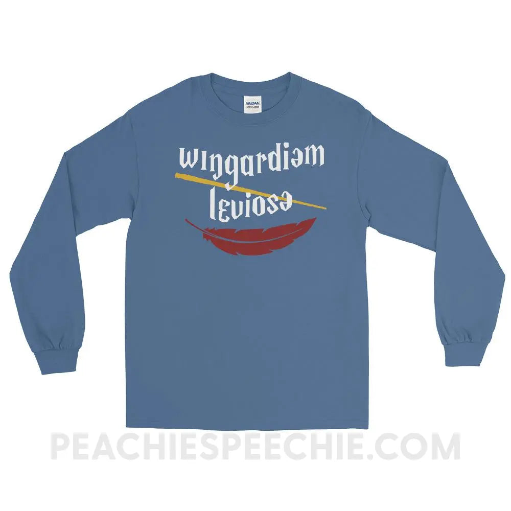 Magic Spell Long Sleeve Tee - Indigo Blue / S - T-Shirts & Tops peachiespeechie.com