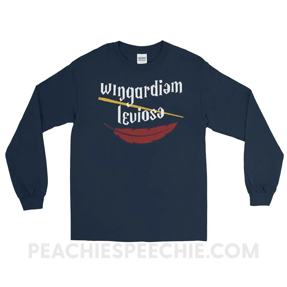 Magic Spell Long Sleeve Tee - Navy / S - T-Shirts & Tops peachiespeechie.com