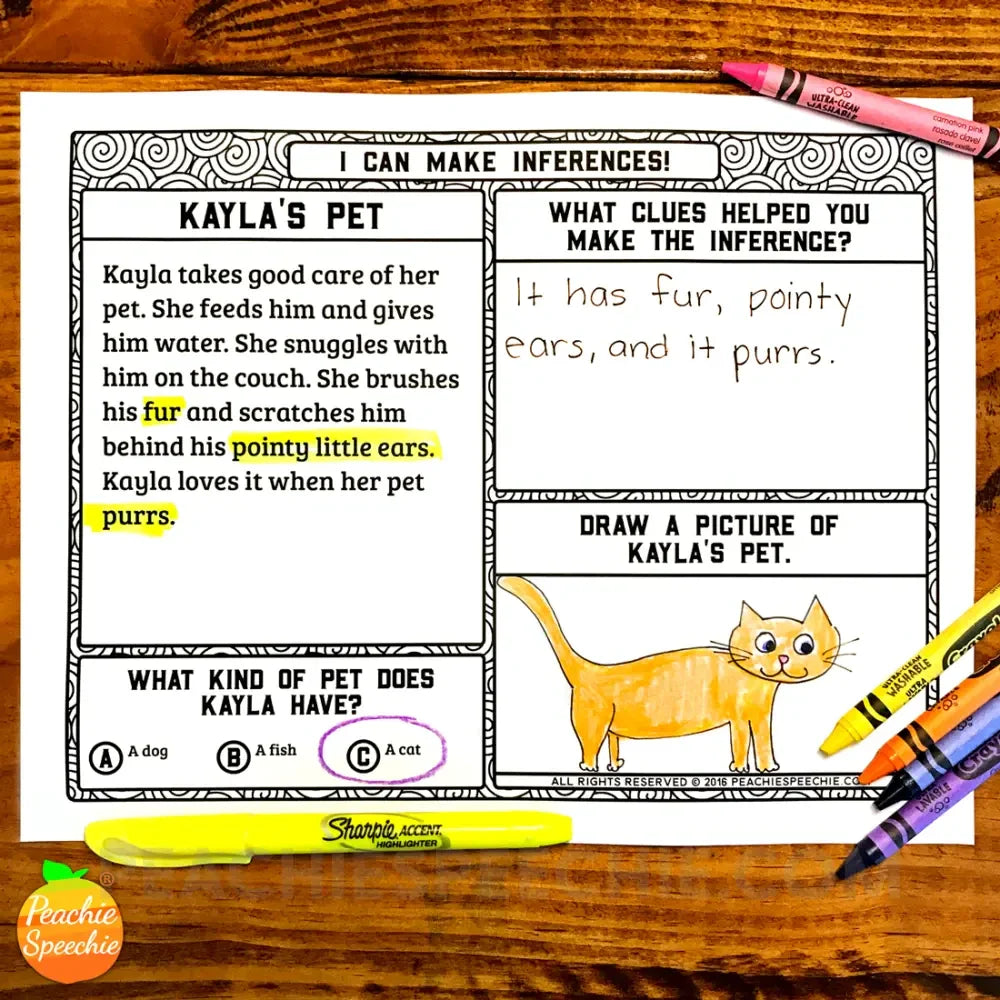 I Can Make Inferences Using Text Evidence: No-Prep Workbook