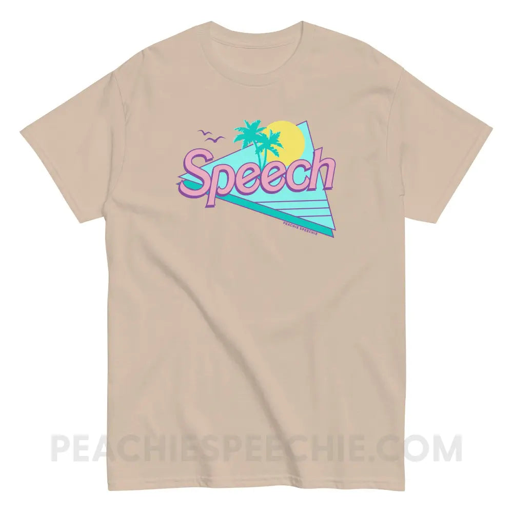 Malibu Speech Basic Tee - Sand / S - T-Shirt peachiespeechie.com