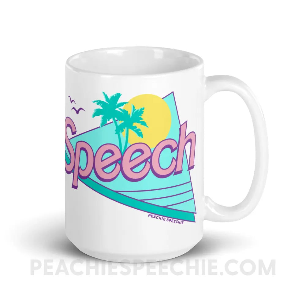 Malibu Speech Coffee Mug - 15oz - peachiespeechie.com