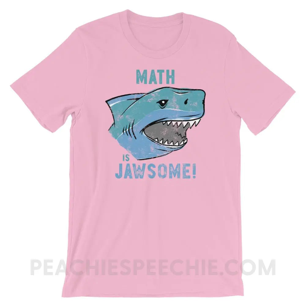 Math is Jawsome Premium Soft Tee - Lilac / S - T-Shirts & Tops peachiespeechie.com