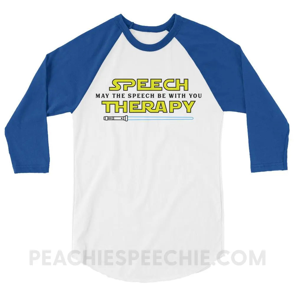 May The Speech Be With You Baseball Tee - T-Shirts & Tops peachiespeechie.com