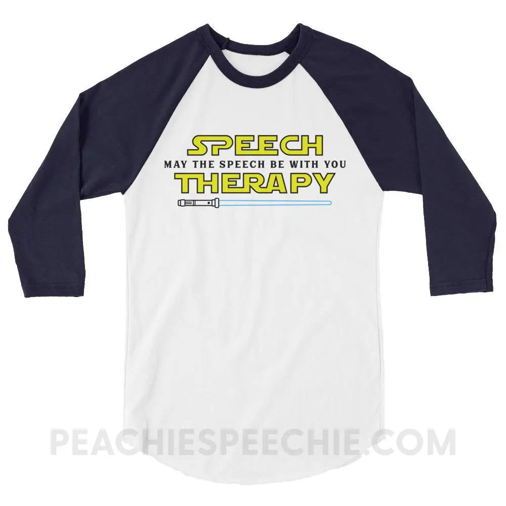 May The Speech Be With You Baseball Tee - T-Shirts & Tops peachiespeechie.com