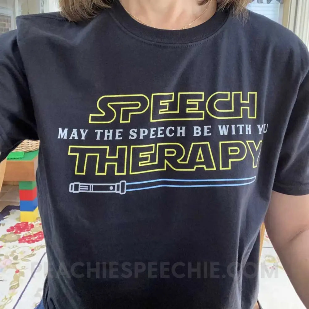 May The Speech Be With You Classic Tee - T-Shirts & Tops peachiespeechie.com