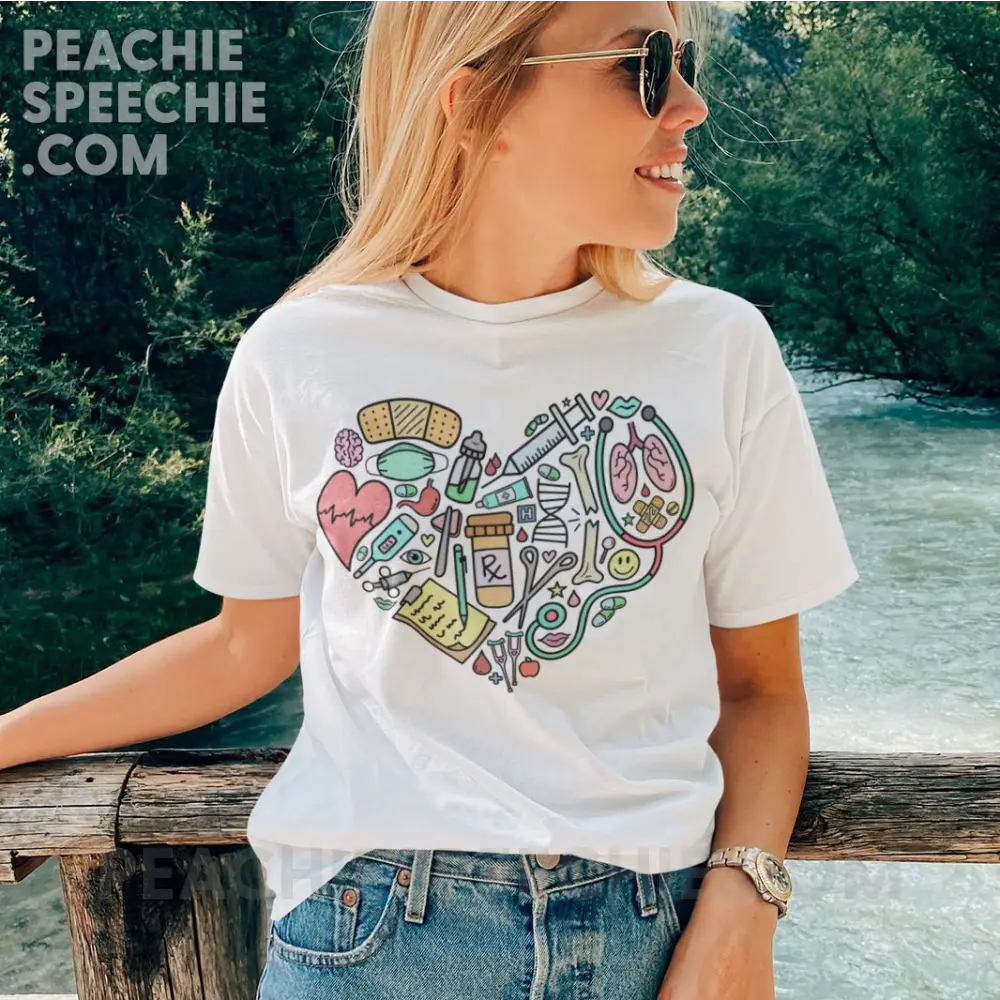 Medical Heart Classic Tee - T-Shirt peachiespeechie.com