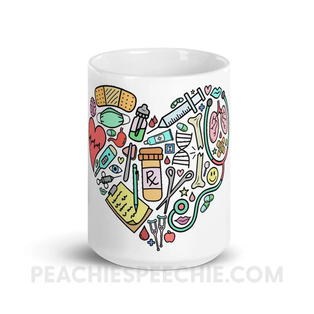 Medical Heart Coffee Mug - peachiespeechie.com