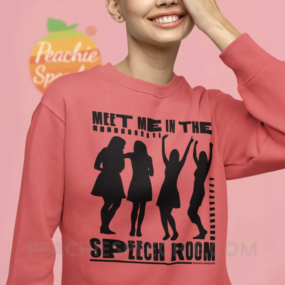 Meet Me in the Speech Room Comfort Colors Crewneck - Watermelon / S - peachiespeechie.com