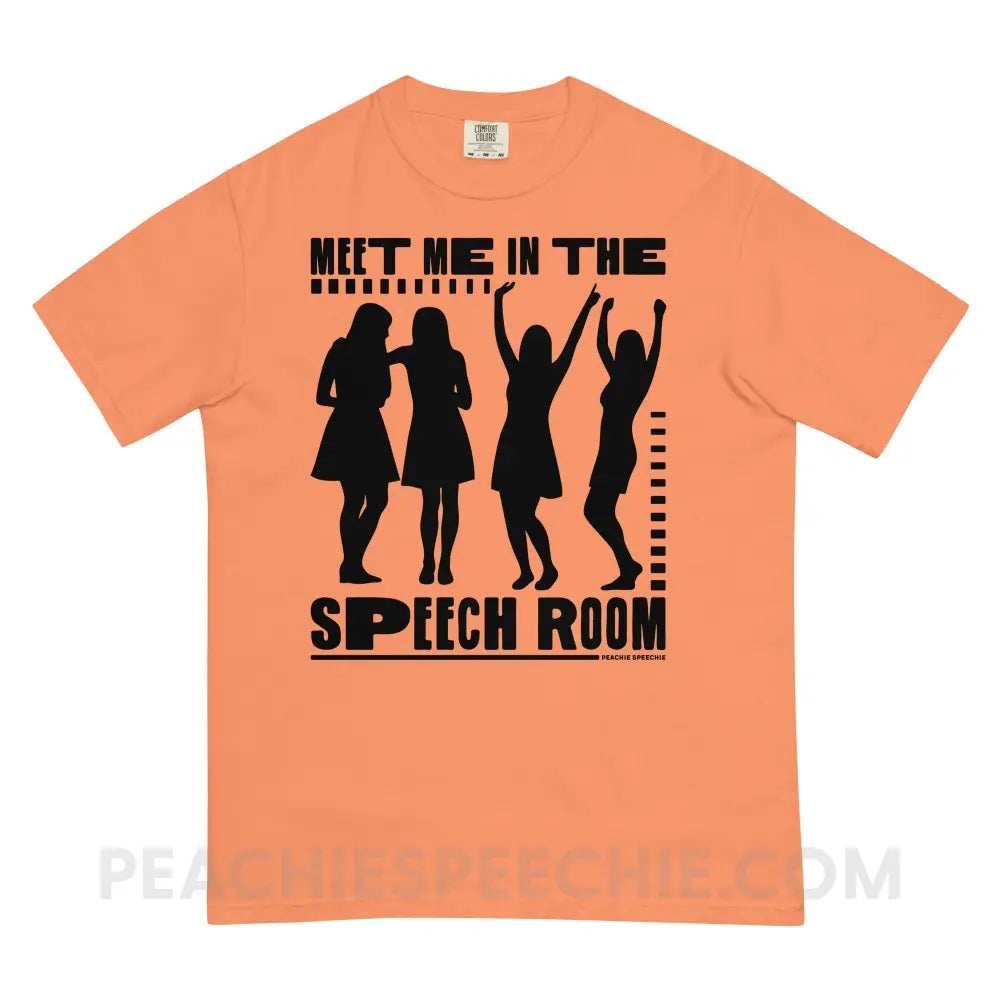 Meet Me in the Speech Room Comfort Colors Tee - Terracotta / S - peachiespeechie.com