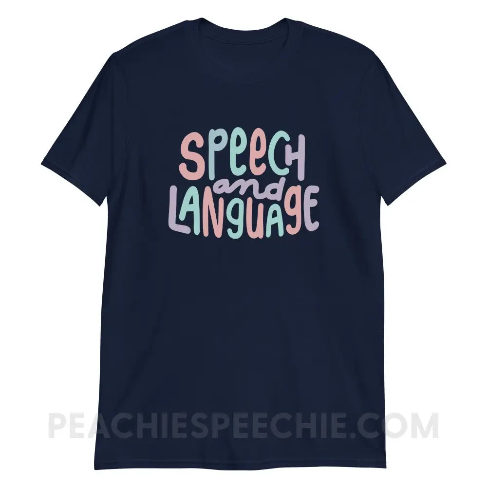 Mellow Speech and Language Classic Tee - Navy / S - T - Shirt peachiespeechie.com
