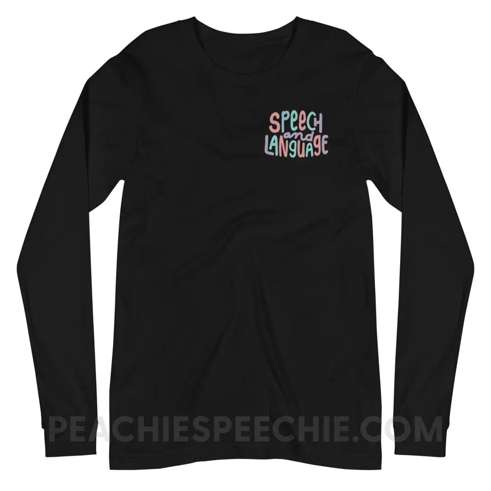 Mellow Speech and Language Premium Long Sleeve - Black / XS - peachiespeechie.com